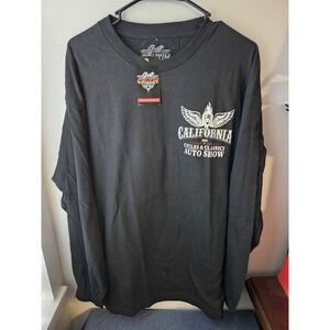 Mens California 2019 Cycles&Classics Auto Show Black Longsleeve Shirt NWT Sz XL